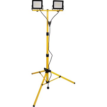 Projecteur LED sur pied 2xLED/30W/230V 6500K IP65 jaune