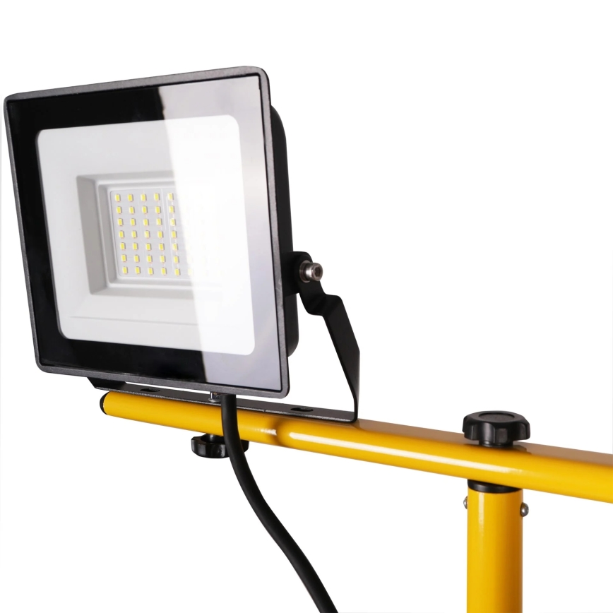 Projecteur LED sur pied 2xLED/30W/230V 6500K IP65 jaune