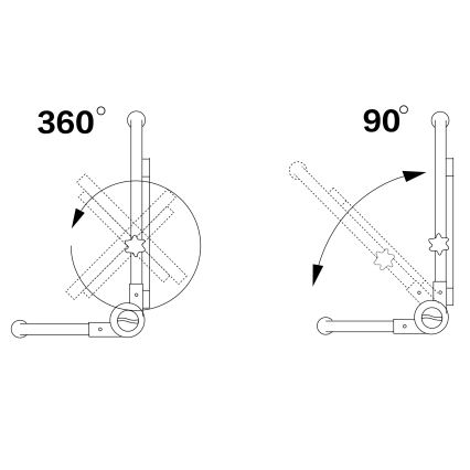 Projecteur LED sur pied LED/50W/230V 5000K IP65 orange