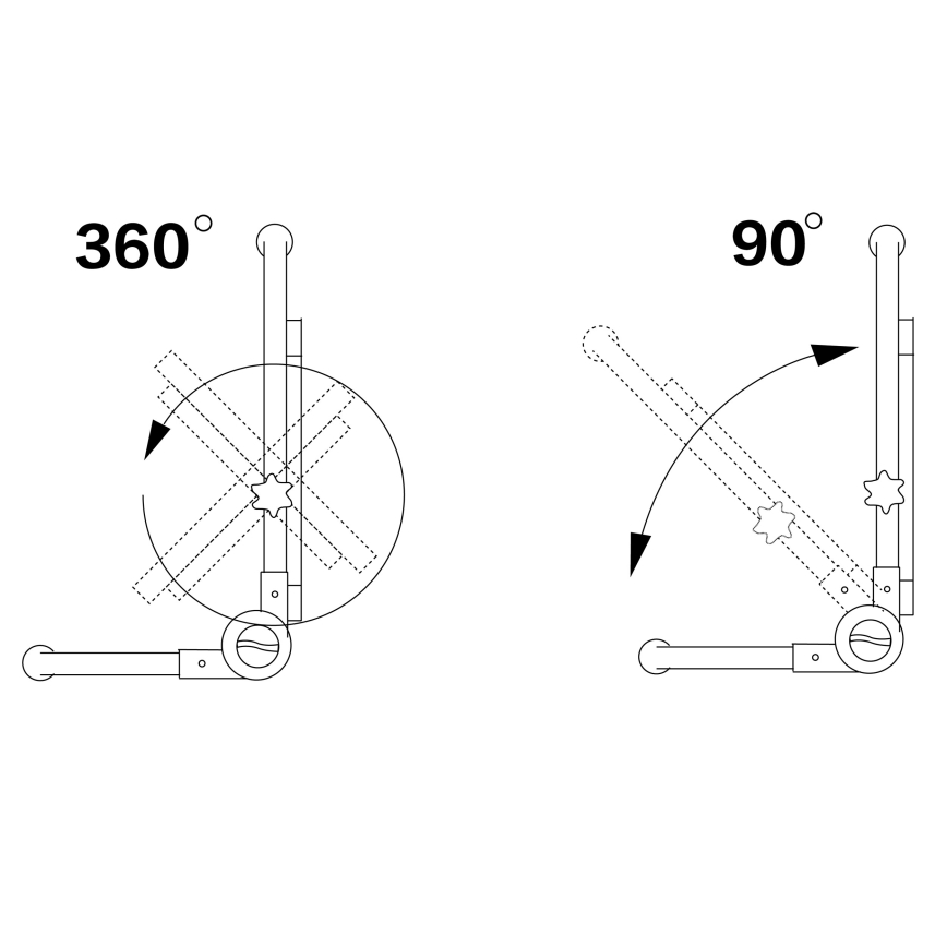 Projecteur LED sur pied LED/50W/230V 5000K IP65 orange
