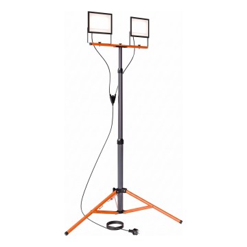 Projecteur LED sur trépied 2xLED/100W/230V 4500K IP65 noir/orange