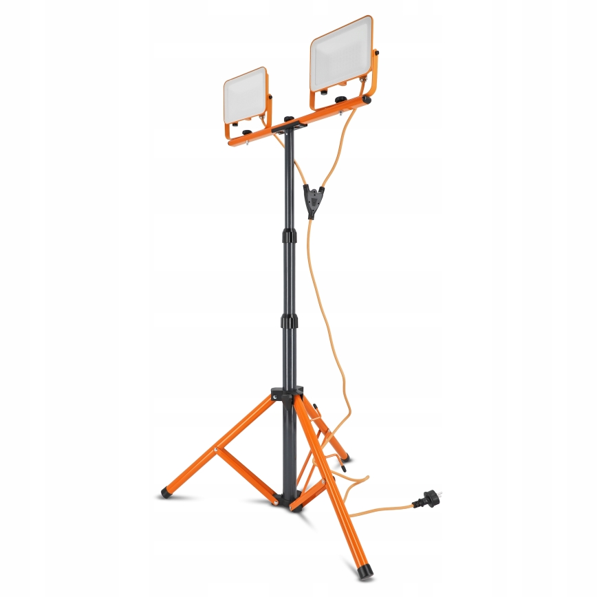 Projecteur LED sur trépied 2xLED/50W/230V 4500K IP65 orange