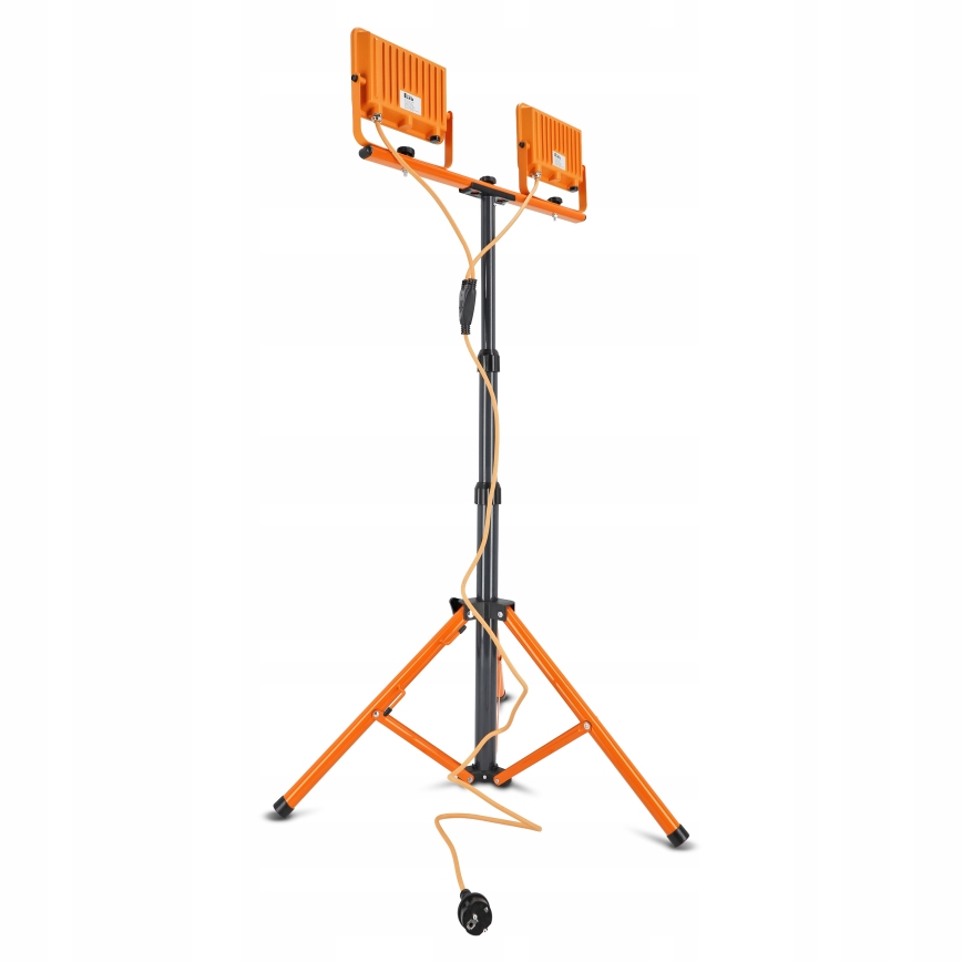 Projecteur LED sur trépied 2xLED/50W/230V 4500K IP65 orange