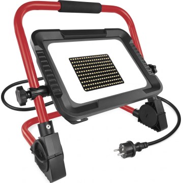 Projecteur LED sur trépied ELION LED/100W/230V 4000K IP65 rouge/noir