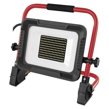 Projecteur LED sur trépied ELION LED/100W/230V 4000K IP65 rouge/noir