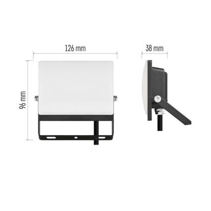 Projecteur LED TAMBO EVO 20W/230V 4000K IP65, noir
