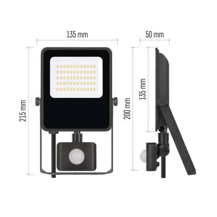 Projecteur LED avec capteur VISIO LED/30W/230V 4000K IP65