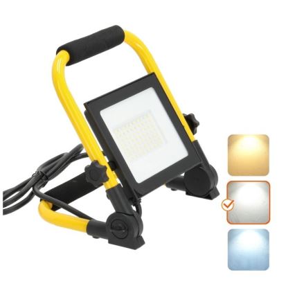 Projecteur portable TIGRA LED/50W/4000K IP54 noir/jaune