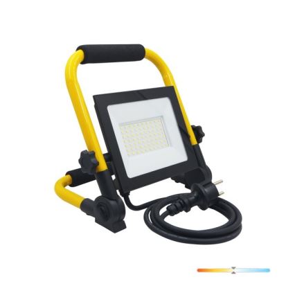 Projecteur portable TIGRA LED/50W/4000K IP54 noir/jaune