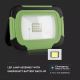 Projecteur rechargeable LED SAMSUNG CHIP + fonction SOS LED/10W/3,7V/USB IP44 4000K vert