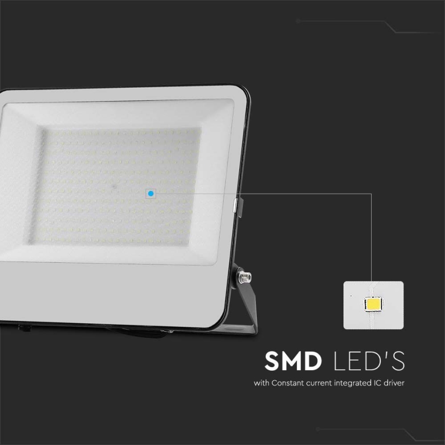 Projecteur SAMSUNG CHIP LED/200W/230V 4000K IP65 noir