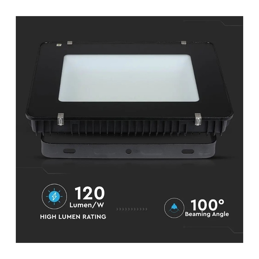 Projecteur SAMSUNG CHIP LED/400W/230V IP65 6400K noir
