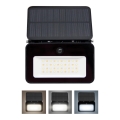 Projecteur solaire à intensité variable avec détecteur de mouvement et de crépuscule LED/6W/3,7V 2200 mAh 3000/4000/6500K IP65
