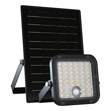 Projecteur solaire à intensité variable avec détecteur LED/10W/3,7V 4000/6000K IP65 + télécommande