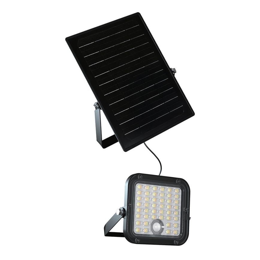 Projecteur solaire à intensité variable avec détecteur LED/10W/3,7V 4000/6000K IP65 + télécommande