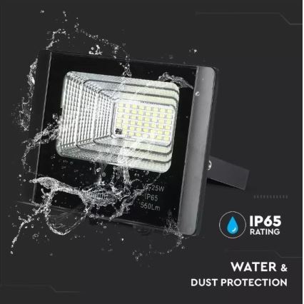 Projecteur solaire à intensité variable LED/12W/3,2V 6000K IP65 5000 mAh + Télécommande