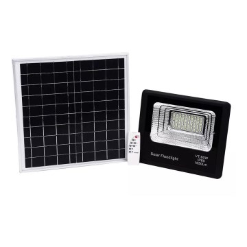 Projecteur solaire à intensité variable LED/20W/6V 6000K IP65 + télécommande