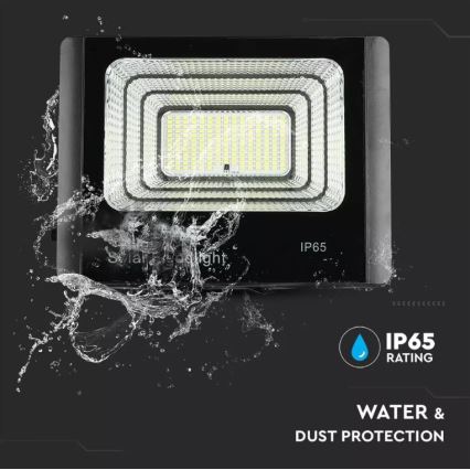 Projecteur solaire à intensité variable LED/20W/6V 6000K IP65 + télécommande