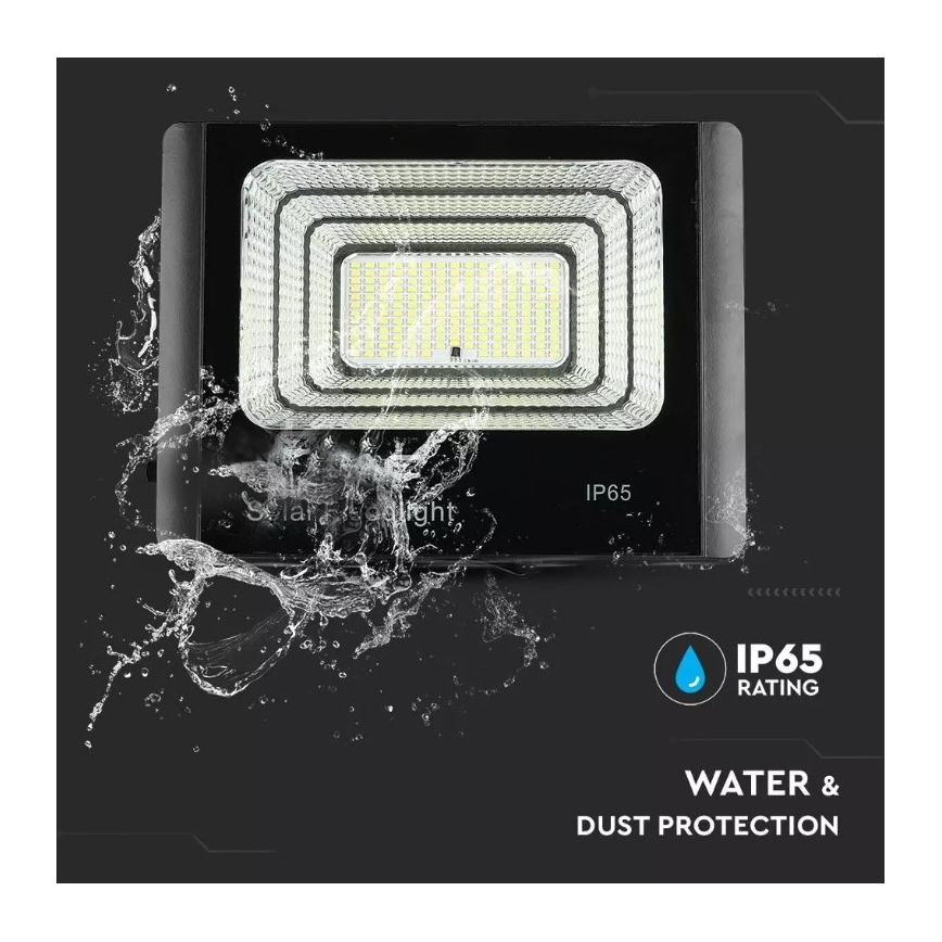 Projecteur solaire à intensité variable LED/20W/6V 6000K IP65 + télécommande