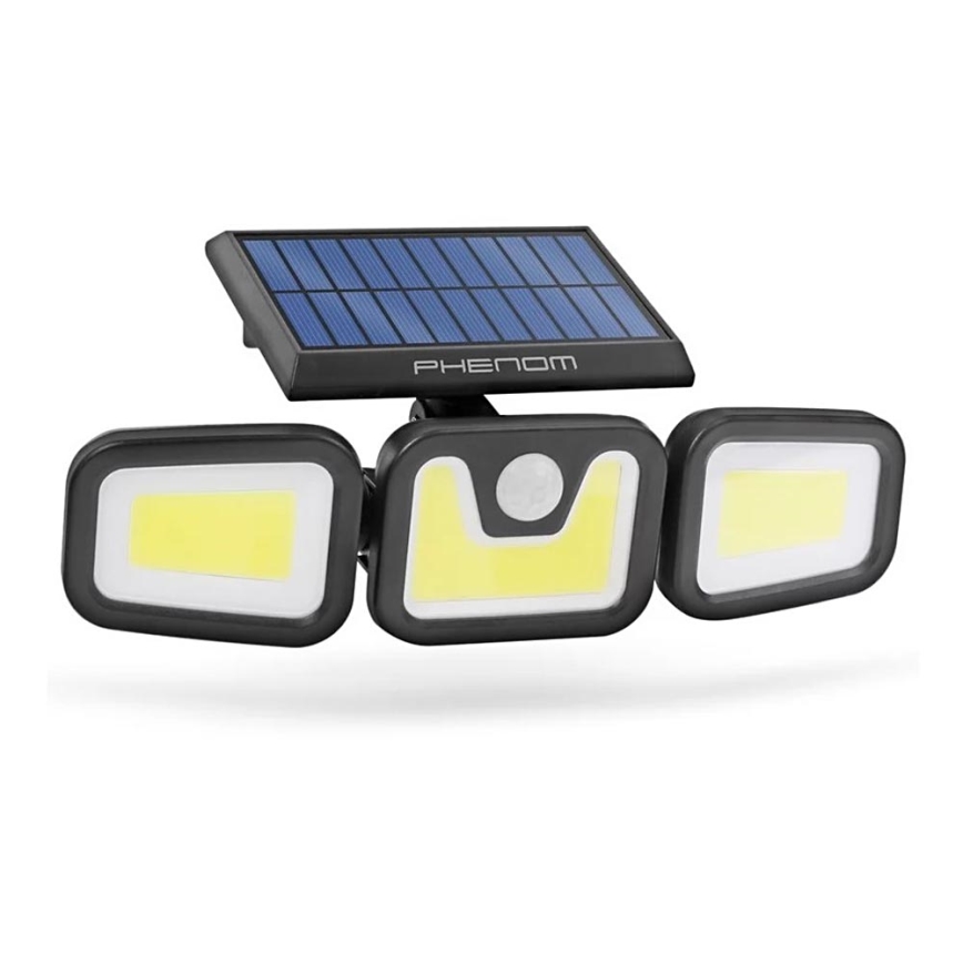 Projecteur solaire avec détecteur 3xLED/3,3W/5V IP65 2400 mAh