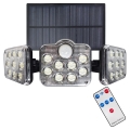 Projecteur solaire avec détecteur de mouvement et de crépuscule LED/20W/3,7V 1200 mAh IP44 + Télécommande