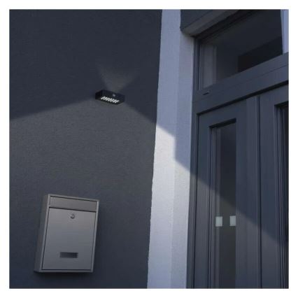 Projecteur solaire avec détecteur de mouvement LED/3,7V 1200mAh 4000K IP65 noir