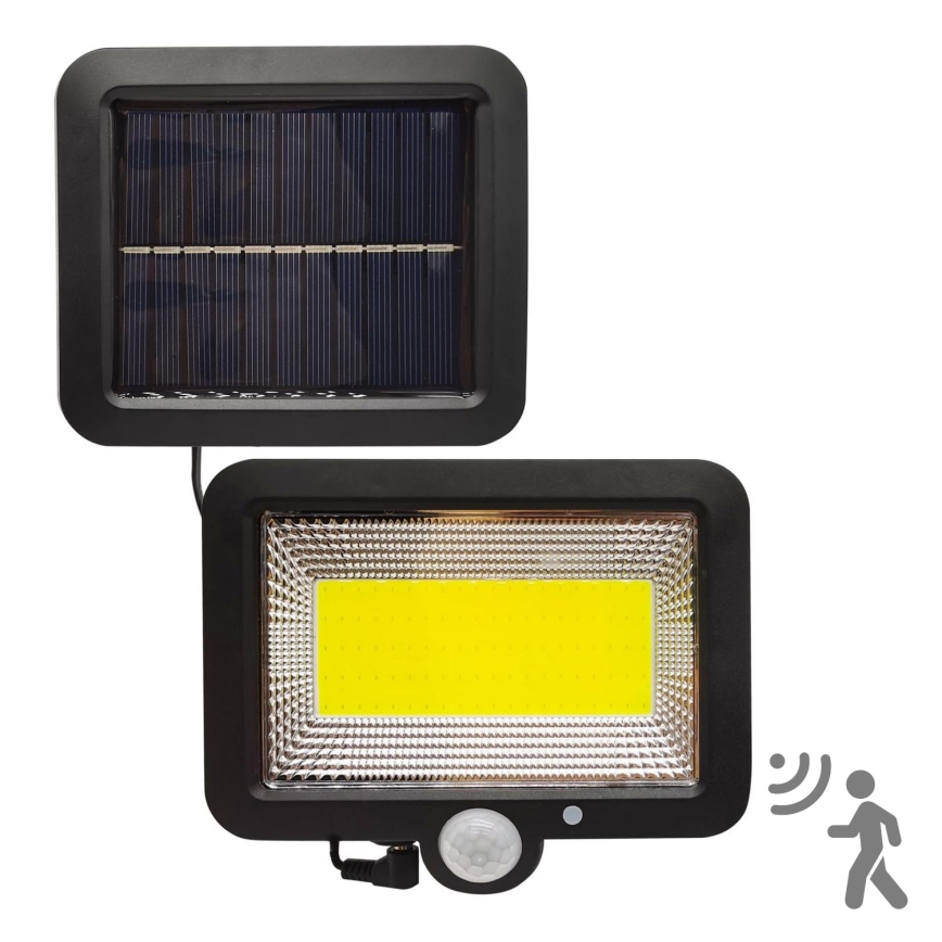 Projecteur solaire avec détecteur DUO LED/1W/3,7V IP44