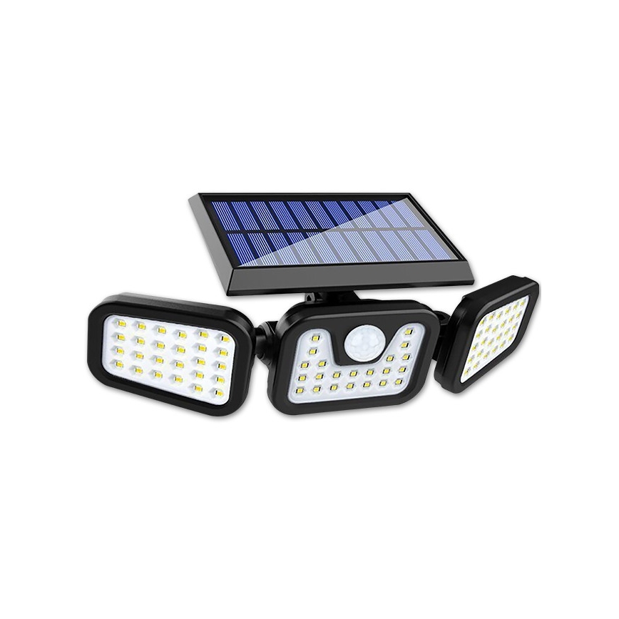 Projecteur solaire flexible avec détecteur LED/15W/3,7V IP54 4500K