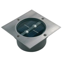 Projecteur solaire avec détecteur LED 2xLED / 0,06W / 3xAAA IP67 inoxydable carré