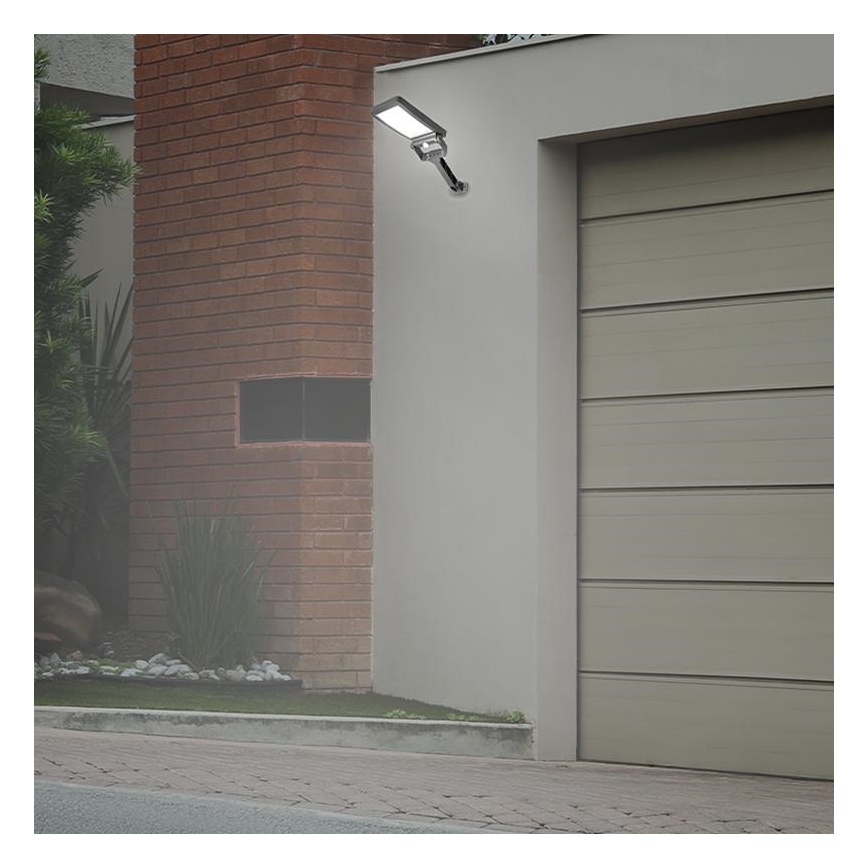 Projecteur solaire avec détecteur LED/5W/3,7V 4000K 1500 mAh IP54 noir