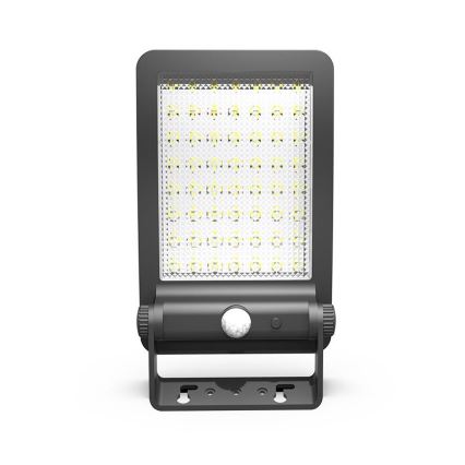 Projecteur solaire avec détecteur LED/5W/3,7V 4000K 1500 mAh IP54 noir