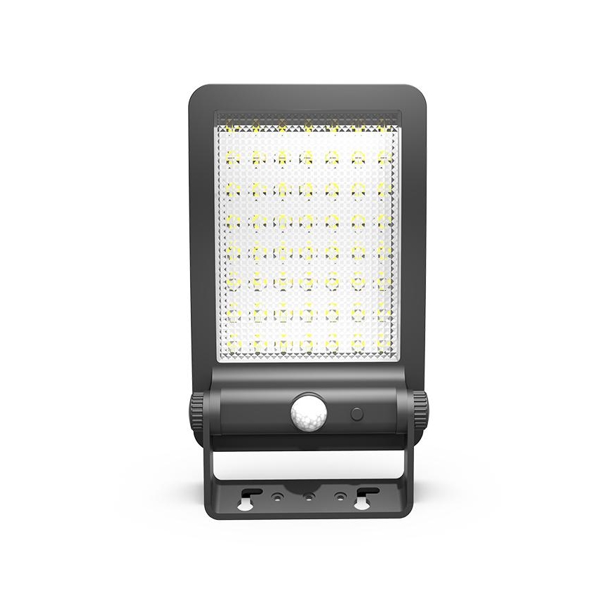 Projecteur solaire avec détecteur LED/5W/3,7V 4000K 1500 mAh IP54 noir