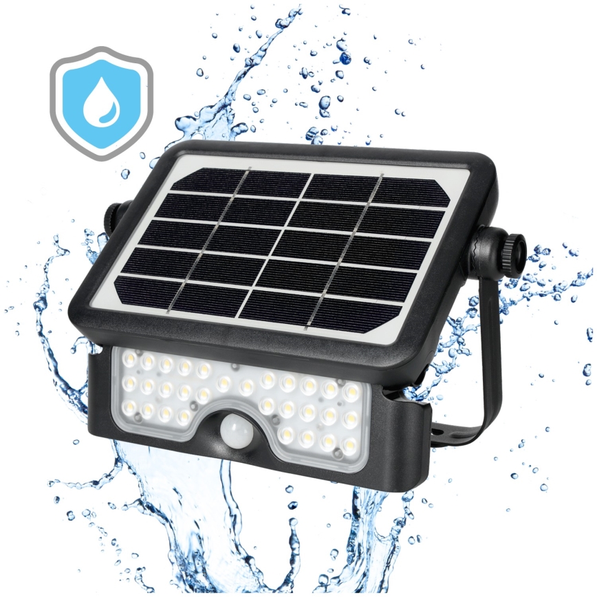 Projecteur solaire avec détecteur LED/5W/3,7V 4000K IP65 3000 mAh