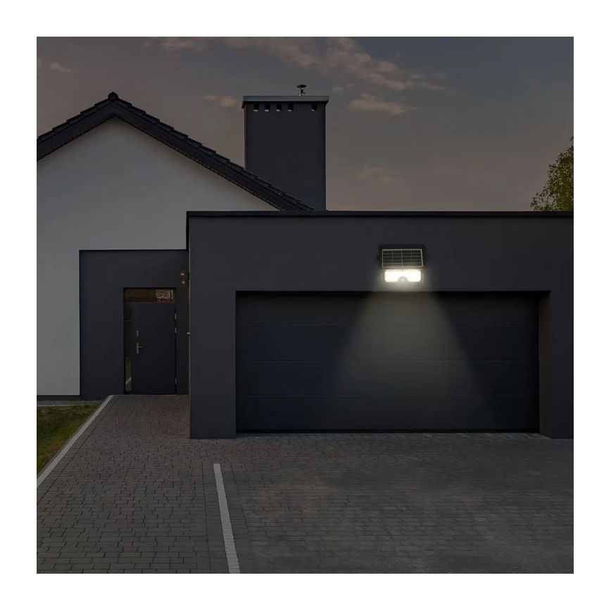 Projecteur solaire avec détecteur LED/5W/3,7V IP65 4000K 3000 mAh
