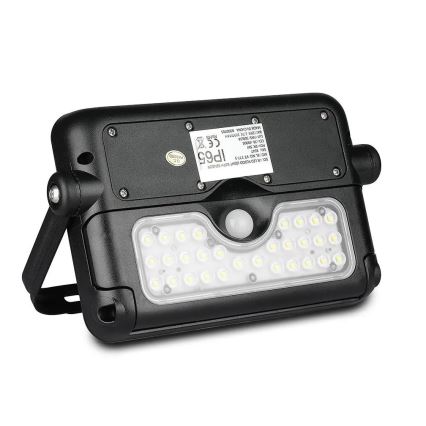 Projecteur solaire avec détecteur LED/5W/3,7V IP65 4000K 3000 mAh