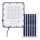 Projecteur solaire d'extérieur à intensité variable LED/50W/3,2V 4500K IP65 noir + Télécommande