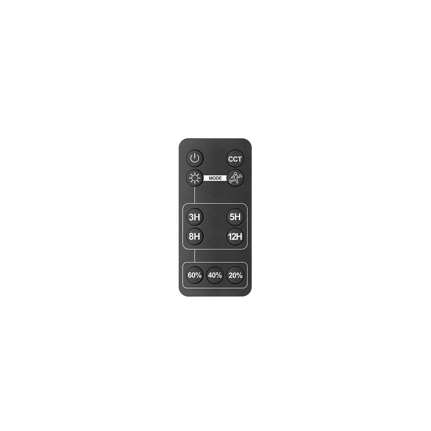 Projecteur solaire d'extérieur avec détecteur LED/30W/6,4V IP65 3000/4000K 6000 mAh + Télécommande
