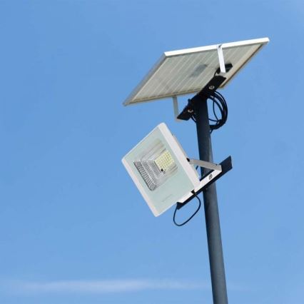 Projecteur solaire d'extérieur LED/12W/3,2V IP65 6400K + Télécommande