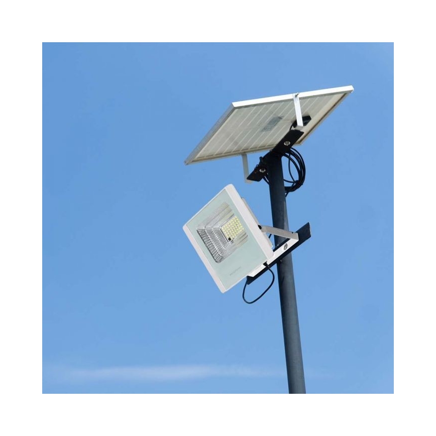 Projecteur solaire d'extérieur LED/12W/3,2V IP65 6400K + Télécommande