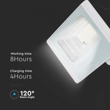 Projecteur solaire d'extérieur LED/12W/3,2V IP65 6400K + Télécommande