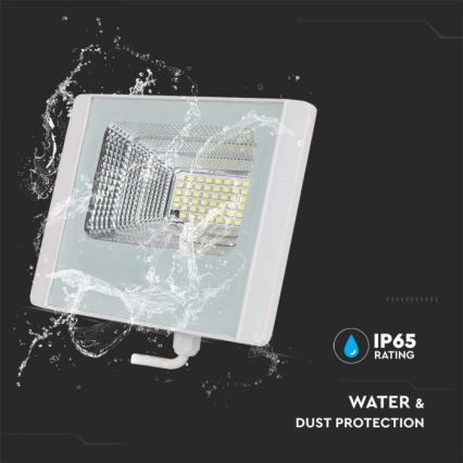 Projecteur solaire d'extérieur LED/12W/3,2V IP65 6400K + Télécommande