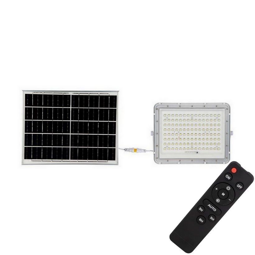 Projecteur solaire d'extérieur LED/20W/3,2V 6400K blanc IP65 16000 mAh + Télécommande