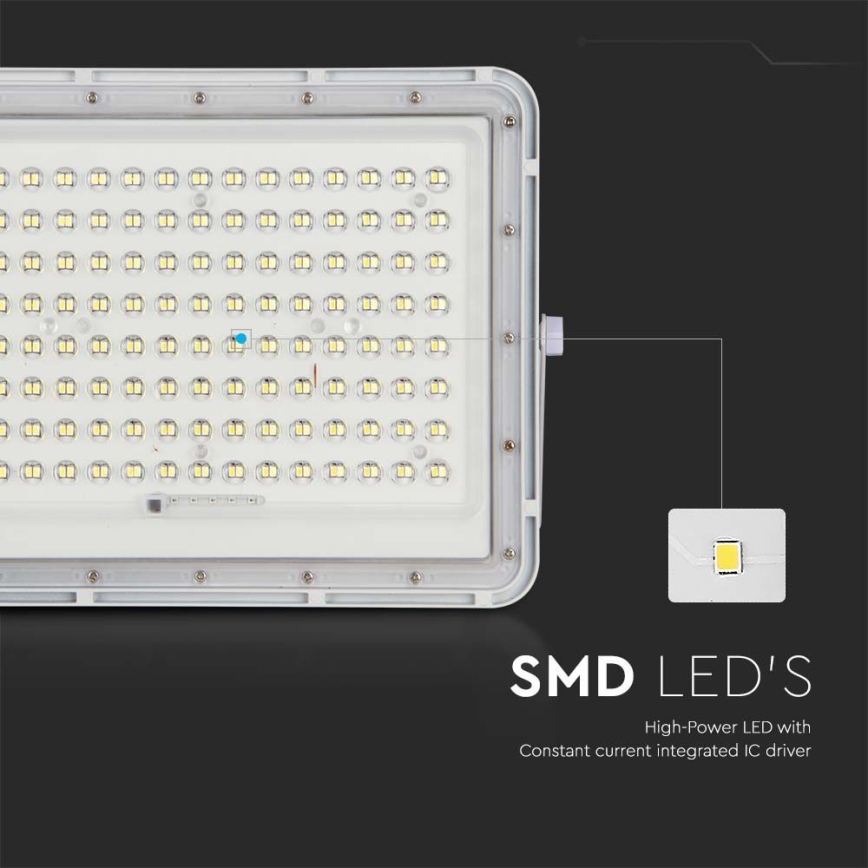 Projecteur solaire d'extérieur LED/20W/3,2V 6400K blanc IP65 16000 mAh + Télécommande