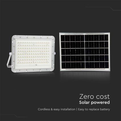 Projecteur solaire d'extérieur LED/20W/3,2V 6400K blanc IP65 16000 mAh + Télécommande