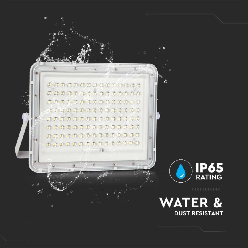 Projecteur solaire d'extérieur LED/20W/3,2V 6400K blanc IP65 16000 mAh + Télécommande