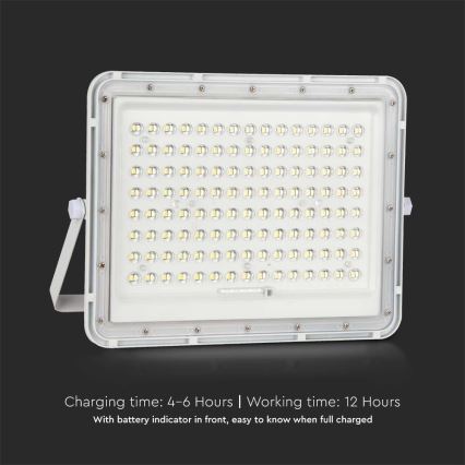 Projecteur solaire d'extérieur LED/20W/3,2V 6400K blanc IP65 16000 mAh + Télécommande