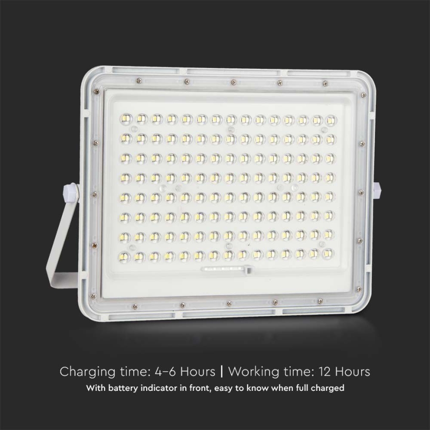 Projecteur solaire d'extérieur LED/20W/3,2V 6400K blanc IP65 16000 mAh + Télécommande