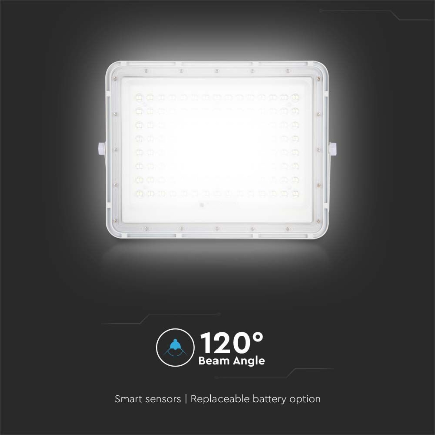 Projecteur solaire d'extérieur LED/20W/3,2V 6400K blanc IP65 16000 mAh + Télécommande