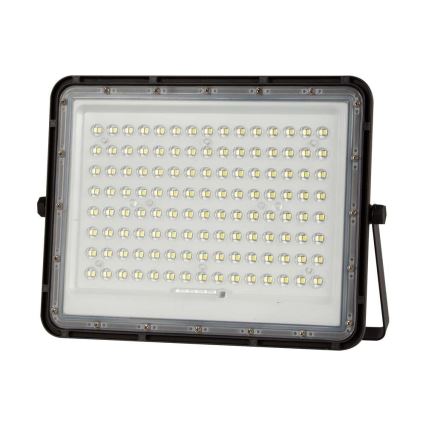 Projecteur solaire d'extérieur LED/20W/3,2V 6400K noir IP65 + télécommande