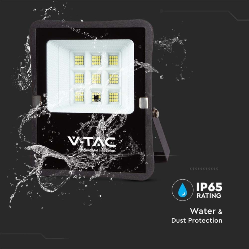 Projecteur solaire d'extérieur LED/6W/3,2V 4000K IP65 5000 mAh + Télécommande